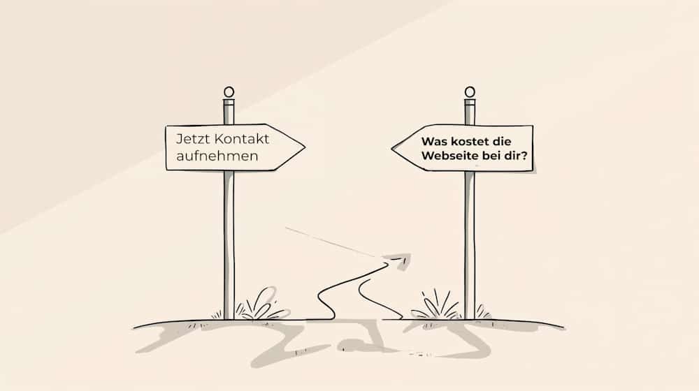 Call-to-Action auf Unternehmenswebsites